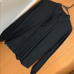 Black button down shirt